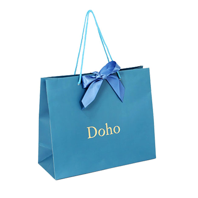 Custom-Shopping-Paper-Packaging-Bag-with-bowknot