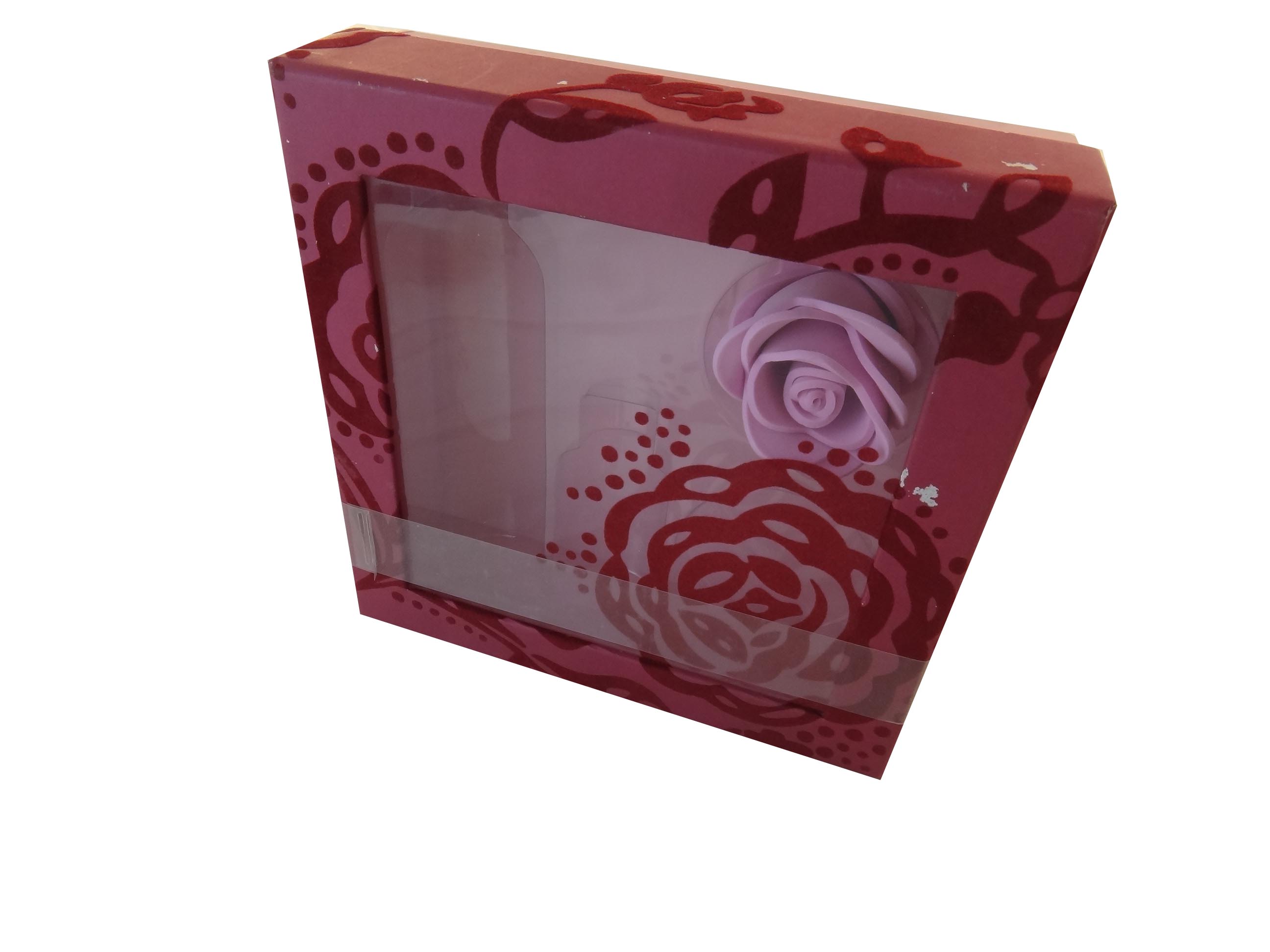 base and lid gift box with PVC