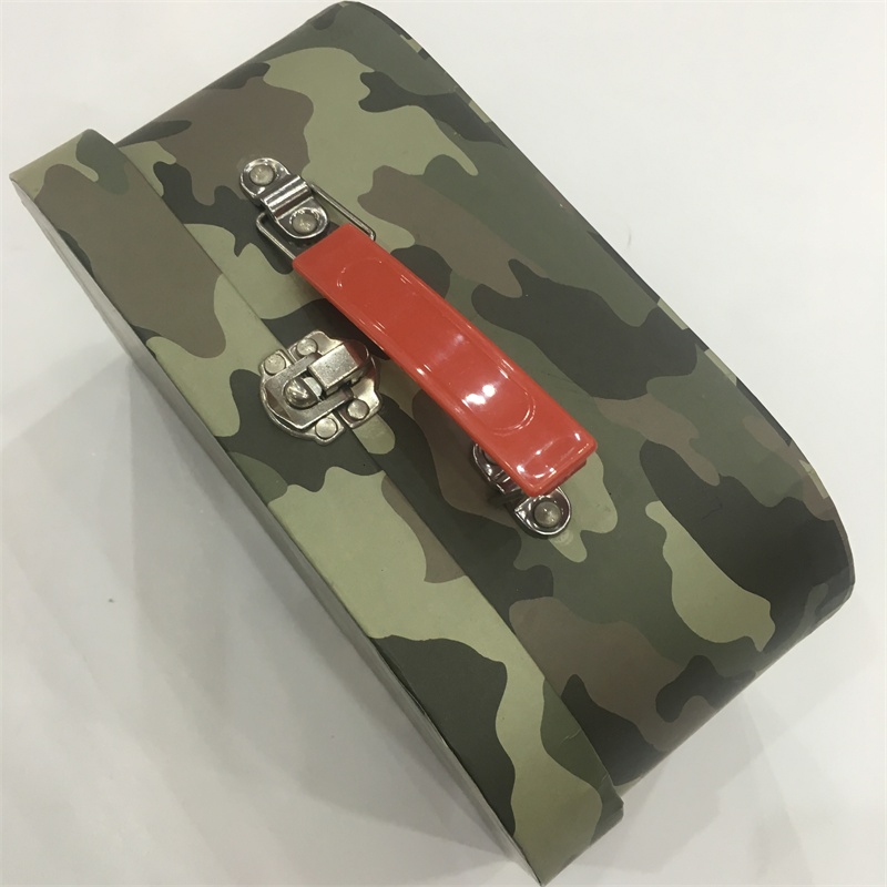 Custom camouflage paper box children cute handbag