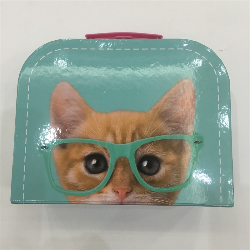 cute cat paper box children's handbag