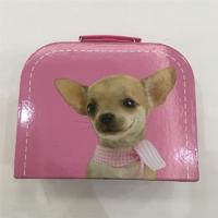 pink paper box cute dog children's handbag