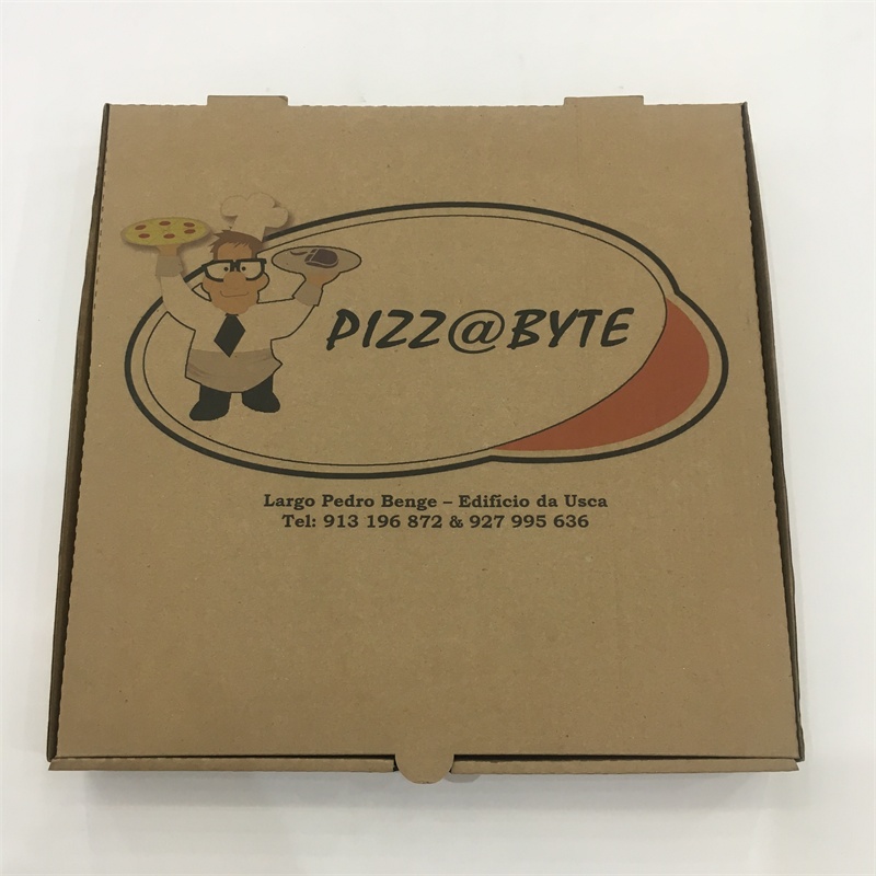 wholesale 10/12 inch Printed Custom Logo Pizza Packing Corrugated Box