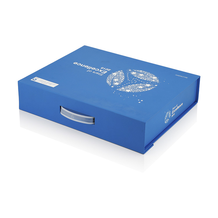 Folding paper box blue gift boxes wholesale factory